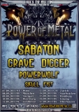 POWER OF METAL - 2011 - Plakat - Sabaton - Grave Digger - Powerwolf - Poster