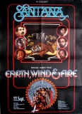 SANTANA - 1975 - Konzertplakat - Earth Wind & Fire - Tourposter - Mnster