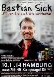 SICK, BASTIAN - 2014 - In Concert - Fhlen Sie Sich... Tour - Poster - Hamburg