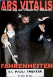 ARS VITALIS - 2009 - In Concert - Fahrenheiten Tour - Poster - Hamburg