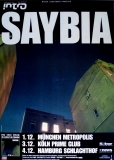 SAYBIA - 2002 - Plakat - Live In Concert - The Second You Sleep Tour - Poster