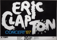 CLAPTON, ERIC - 1987 - Plakat - In Concert - Tourposter - Dortmund