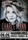 ANN, CHARLEY - 2015 - In Concert - To Your Bones Tour - Poster - Hamburg