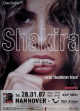 SHAKIRA - 2007 - Konzertplakat - Concert - Oral Fixation - Touposter - Hannover
