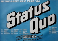 STATUS QUO - 1986 - Plakat - In Concert - In the Army Now Tour - Poster
