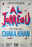 JARREAU, AL - 1986 - Chaka Kahn - Concert - Lovers Tour - Poster - Dsseldorf
