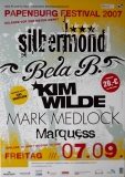 PAPENBURG FESTIVAL - 2007 - Plakat - Kim Wilde - Bela B - Silbermond - Poster