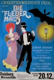 FLEDERMAUS, DIE - 1986 - Plakat - Operette - Strauss - Poster - Duisburg