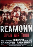 REAMONN - 2010 - Live In Concert - Open Air Tour - Poster - Hannover