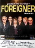 FOREIGNER - 2007 - Live In Concert - Greatest Hits Tour - Poster - Hannover