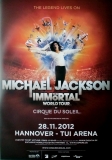 CIRQUE DU SOLEIL - 2012 - Michael Jackson - The Immortal - Poster - Hannover