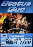 STATUS QUO - 1998 - In Concert - Whatever You Want Tour - Poster - Berlin