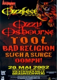 OZZFEST - 2002 - In Concert - Ozzy Osbourne - Bad Religion - Tool - Poster