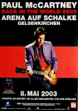 McCARTNEY, PAUL - BEATLES - 2003 - Plakat - Back...Tour - Poster - Gelsenkirchen