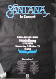 SANTANA - 1975 - Live In Concert Tour - Poster - Heidelberg