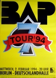 BAP - NIEDECKEN - 1994 - Plakat - In Concert - Pik Sibbe Tour - Poster - Berlin