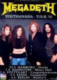 MEGADETH - 1995 - Plakat - In Concert - Youthanasia - Tourposter