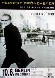 GRNEMEYER, HERBERT - 1998 - Concert - Bleibt alles Anders Tour - Poster - Berlin