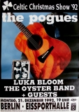 POGUES, THE - 1992 - Oyster Band - Live In Concert Tour - Poster - Berlin
