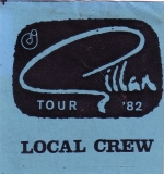 GILLAN, IAN - DEEP PURPLE - 1982 - Pass - Concert - Local Crew