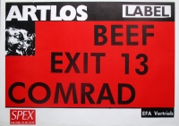 ARTLOS LABEL - 1988 - Promotion - Plakat - Beef - Exit 13 - Comrad - Poster