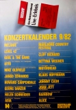 KONZERTKALENDER - 1982 - Konzertplakat - Motrhead - Oldfield - Poster