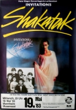 SHAKATAK - 1983 - Live In Concert - Invitations Tour - Poster - Mannheim
