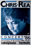 REA, CHRIS - 1986 - Concert - Just passing Through Tour - Poster - Ludwigshafen