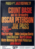 PABLO JAZZ FESTIVAL - 1977 - Count Basie - Oscar Peterson - Poster - Mannheim