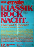 KLASSIK ROCK NACHT - 1980 - Eberhard Schoener - Mike Batt - Poster - Mnchen
