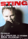 STING - POLICE - 2000 - In Concert - Brand New Day Tour - Poster - Berlin