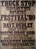 TRUCK STOP - 1980 - Plakat - Country - Dave Dudley - Tour - Poster - Dsseldorf
