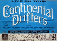 CONTINENTAL DRIFTERS - 1994 - Konzertplakat - Bangles - R.E.M. - Poster - signed