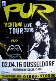 PUR - 2016 - Plakat - Live In Concert - Achtung Live Tour - Poster - Dsseldorf