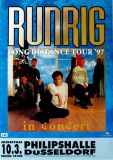 RUNRIG - 1997 - Plakat - In Concert - Long Distance Tour - Poster - Dsseldorf A