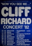 RICHARD, CLIFF - 1982 - Tourplakat - Concert - Now you see me - Tourposter