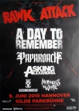 RAWK ATTACK - 2015 - Day to Remember - Papa Roach - Poster - Hannover