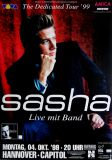SASHA - 1999 - Live In Concert - Dedicated Tour - Poster - Hannover