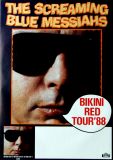 SCREAMING BLUE MESSIAHS - 1988 - Plakat - In Concert - Bikini Red - Tourposter