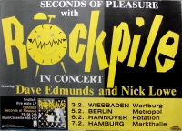 ROCKPILE - 1980 - Plakat - Dave Edmunds - Nick Lowe - Seconds of - Tourposter