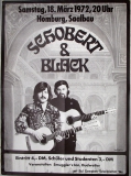 SCHOBERT AND BLACK - 1972 - Plakat - Live In Concert Tour - Poster - Homburg