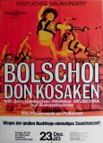 BOLSCHOI - 1983 - Plakat - Don Kosaken - Poster - Frankfurt