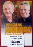 AMBROS, WOLFGANG - 2017 - Konzertplakat - Dzikowski - Tourposter - Dsseldorf