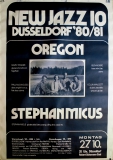 NEW JAZZ 10 - 1980 - Konzertplakat - Stephanmicus - Poster - Dsseldorf