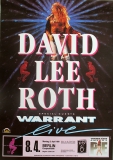 LEE ROTH, DAVID - VAN HALEN - 1991 - Warrant - In Concert - Poster - Berlin