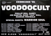 VOODOOCULT - PHILLIP BOA - 1995 - Live In Concert - Exorcized Tour - Poster