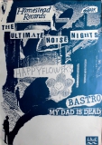 ULTIMATE NOISE NIGHT - 1989 - Happy Flowers - Bastro - In Concert Tour - Poster