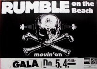 RUMBLE ON THE BEACH - 1989 - In Concert - Movin On Tour - Poster - Bremen