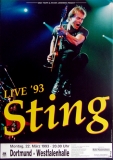 STING - THE POLICE - 1993 - Plakat - In Concert - Live - Poster - Dortmund