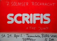 SCRIFIS - 1983 - Konzertplakat - Concert - Takee it or.. - Tourposter - Solms